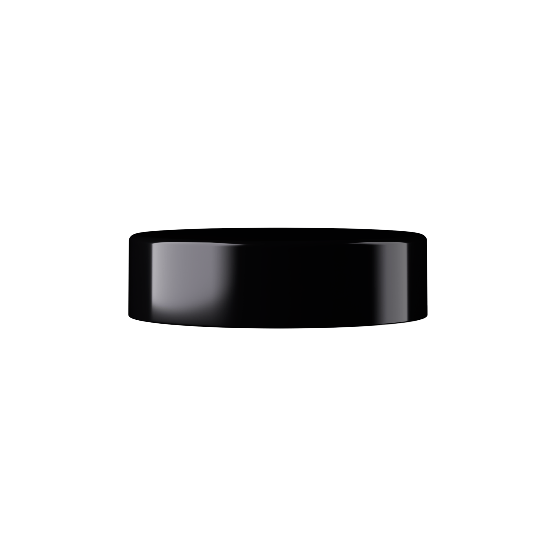 64mm Child-Resistant Black PP Lid with Violet Inlay