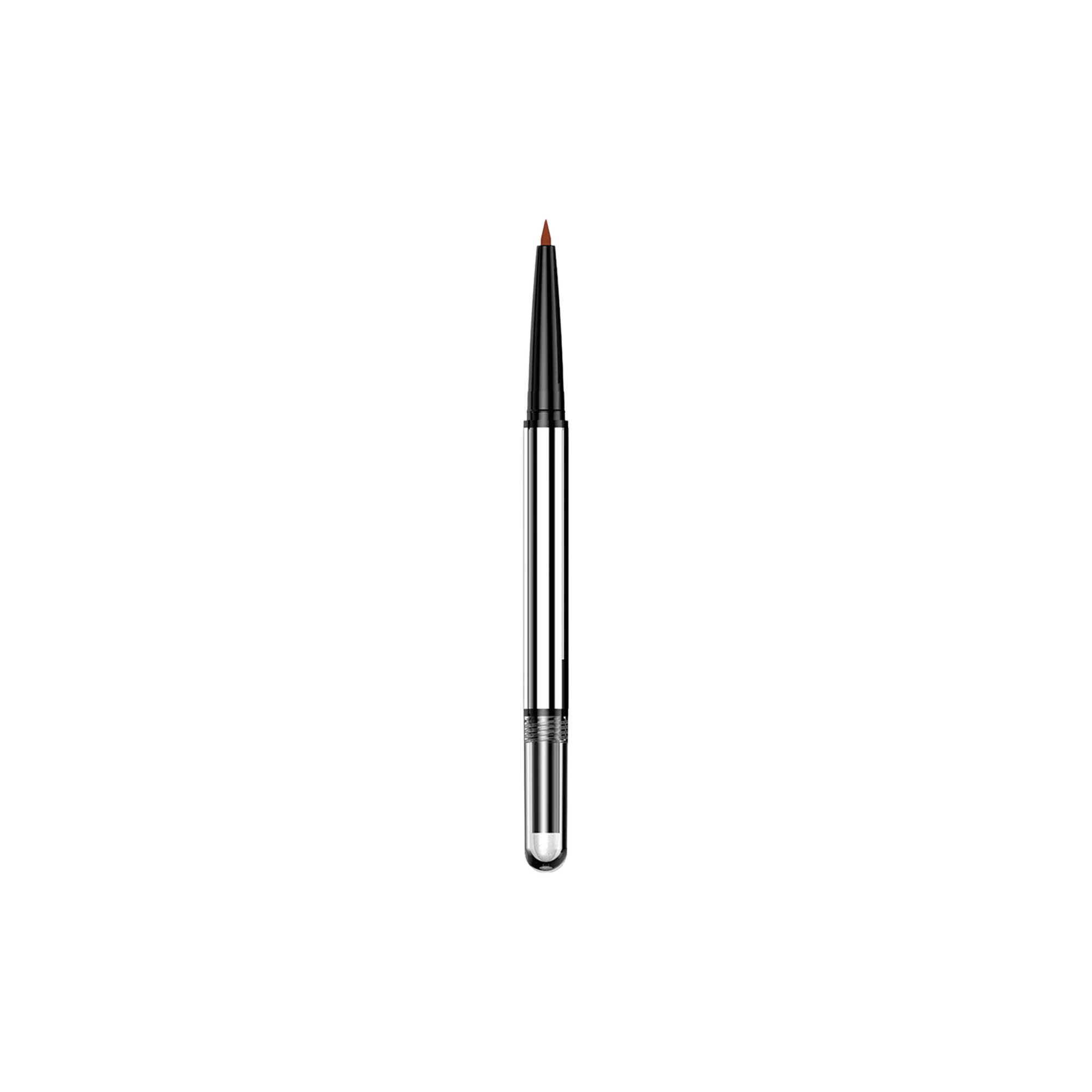 0.6g ABS Dual-Ended Twist-Up Eyeliner Pencil with 2.5mm Fine Tip Bullet, Aluminum Body and Sponge Applicator