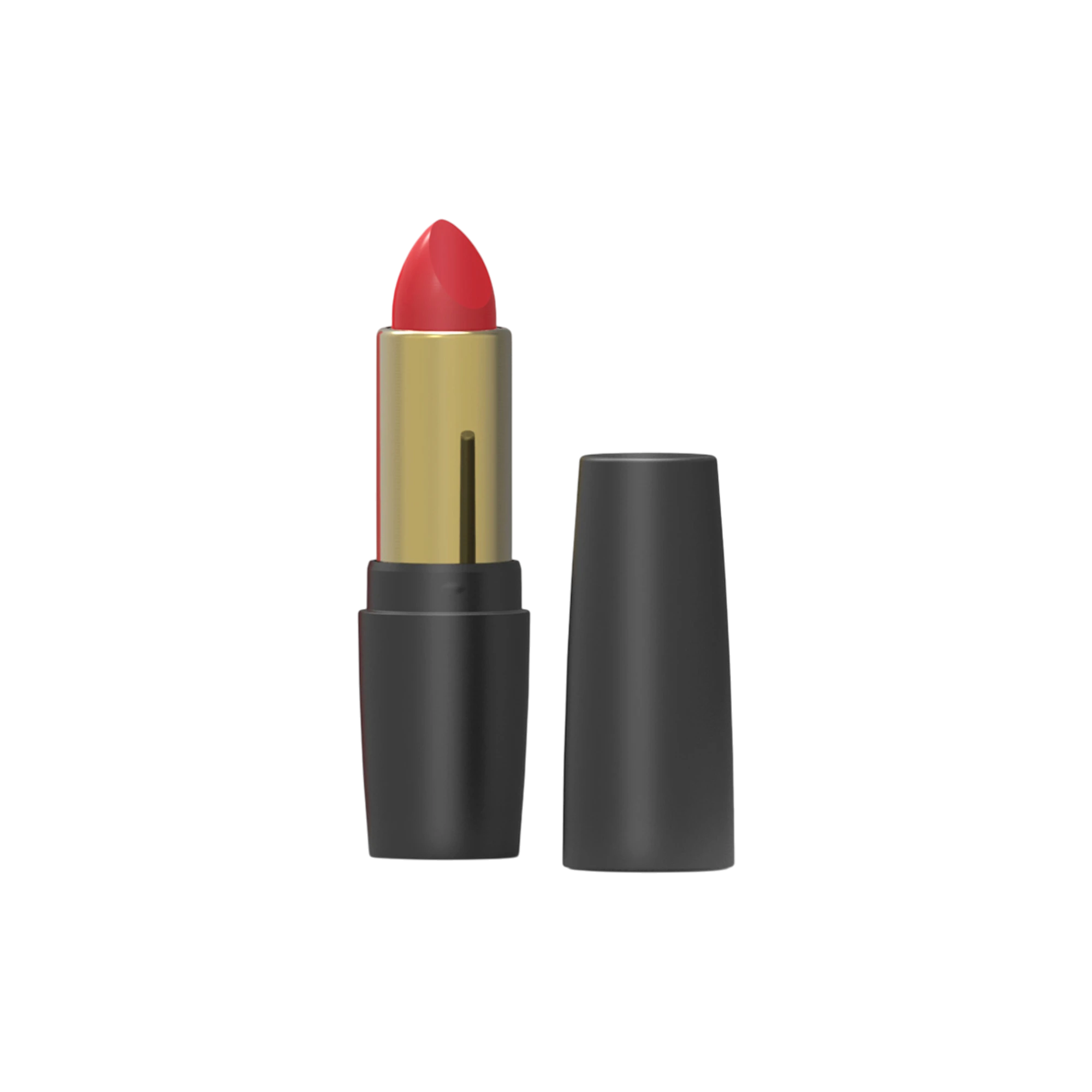 4.8g ABS Cylinder Lipstick Tube with Aluminum Shell and 12.7mm PP Bullet Cup