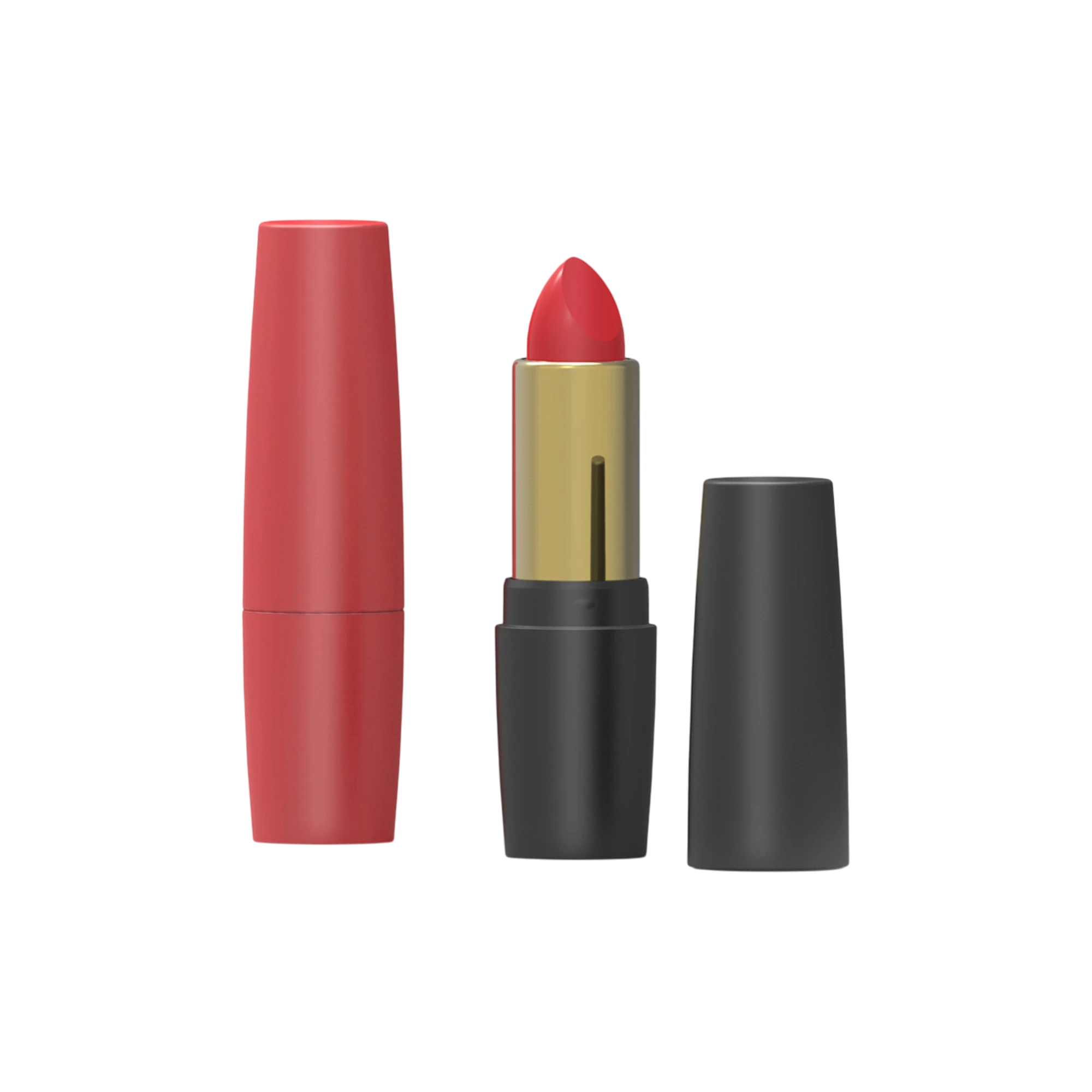 4.8g ABS Cylinder Lipstick Tube with Aluminum Shell and 12.7mm PP Bullet Cup