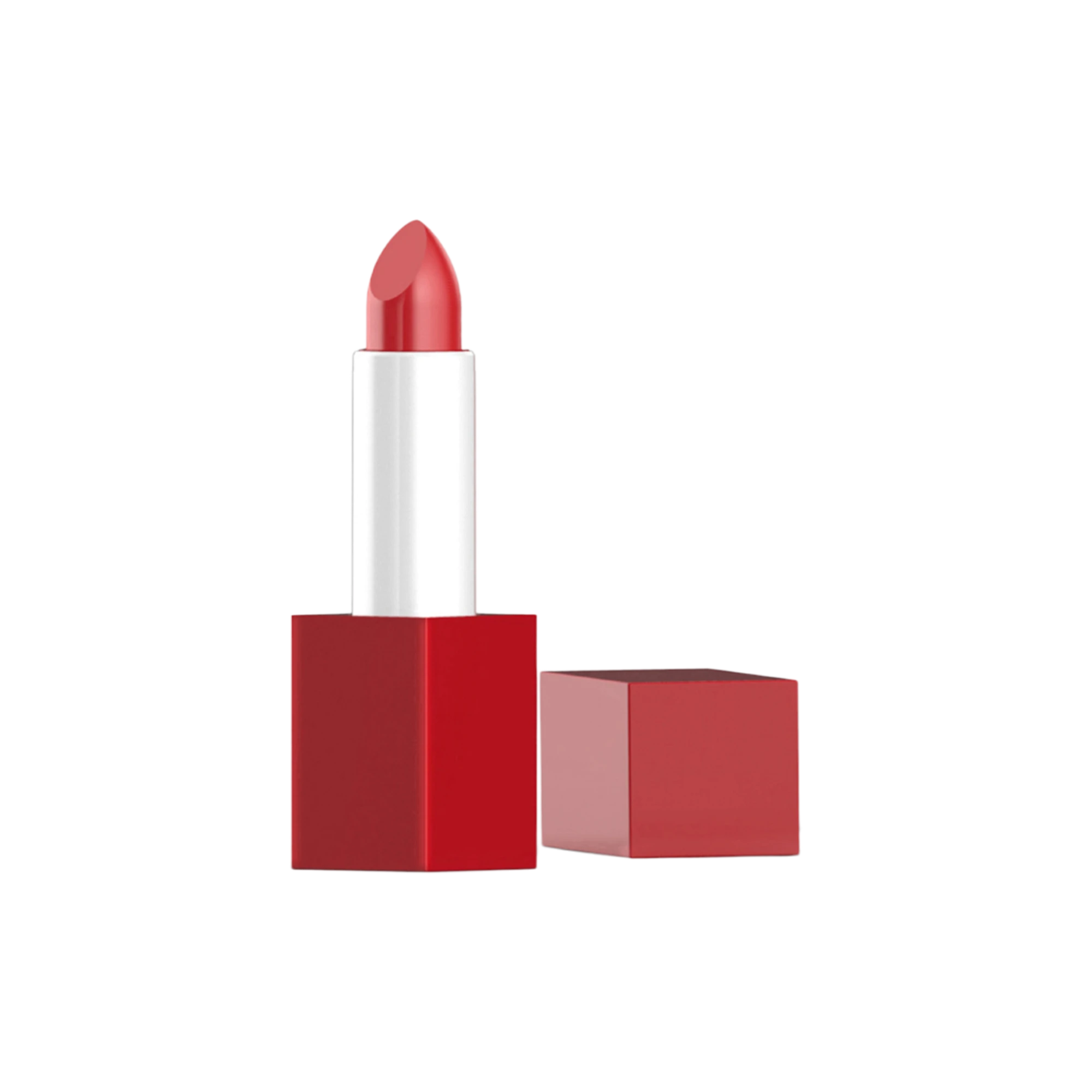 4.6g Aluminum Magnetic, Iron-Weighted Square Lipstick Tube with 11.8mm PETG Bullet Cup