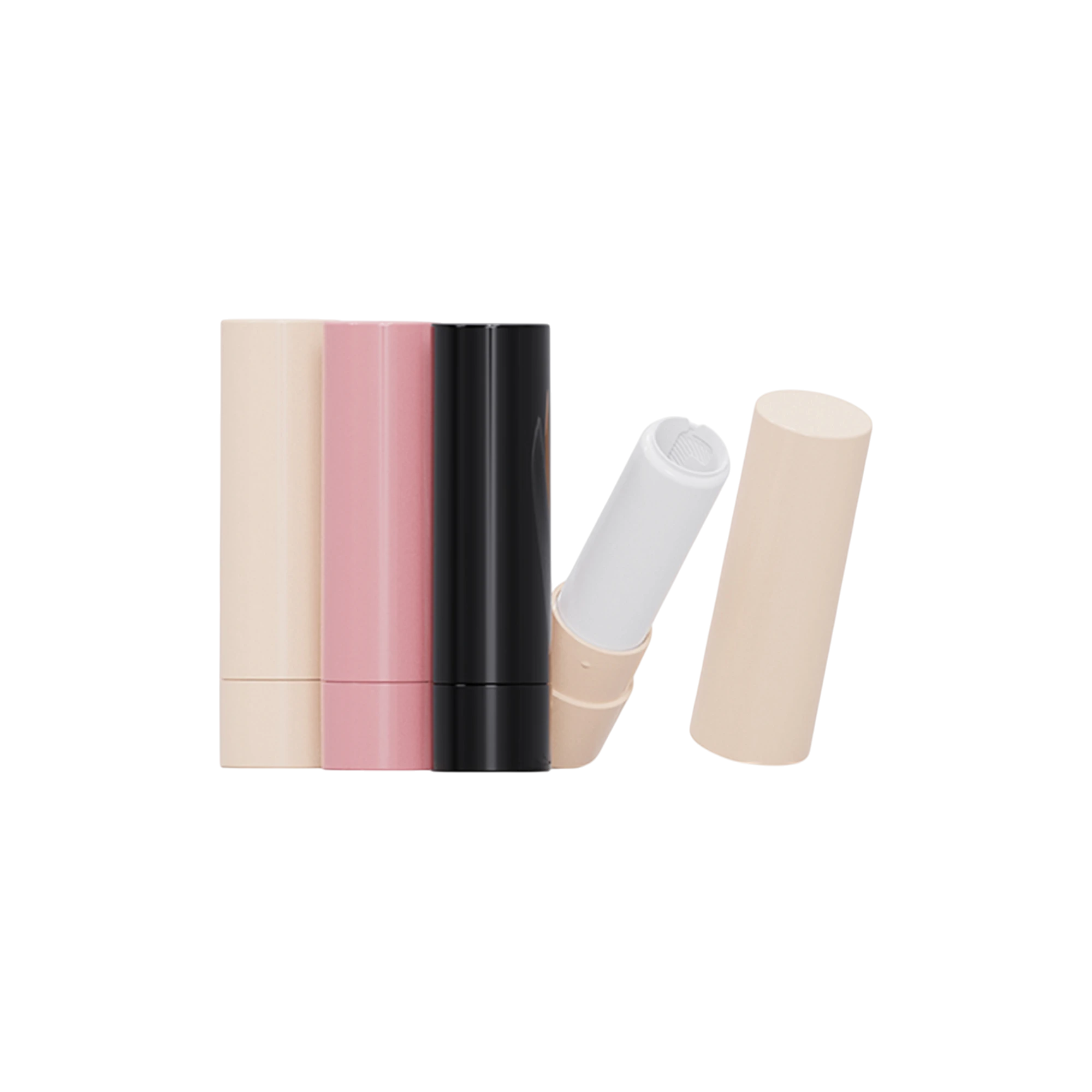 4.6g ABS Iron-Weighted Cylinder Lipstick Tube with Matte Finish and 12.1mm PETG Bullet Cup