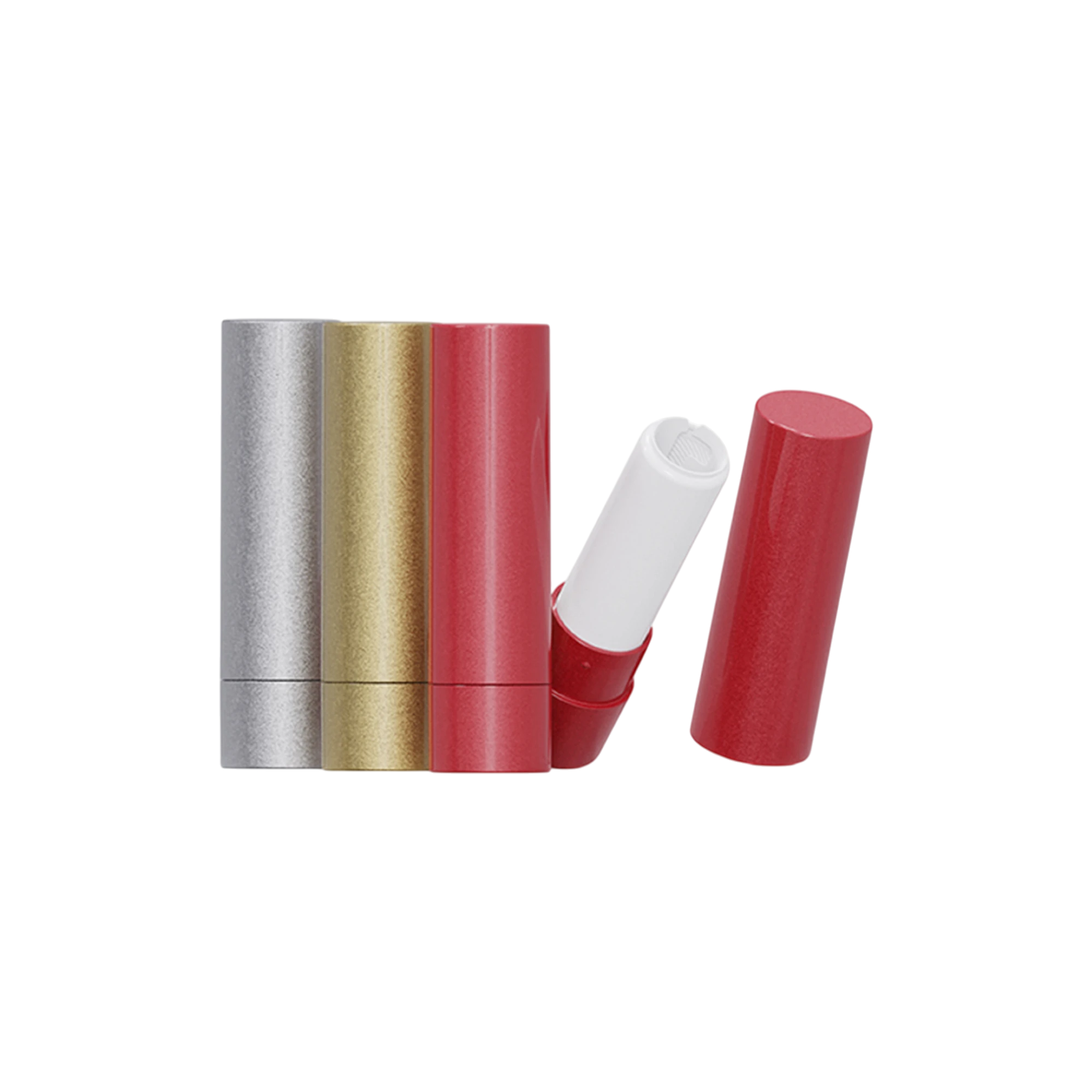 4.6g ABS Iron-Weighted Cylinder Lipstick Tube with 12.7mm PETG Bullet Cup