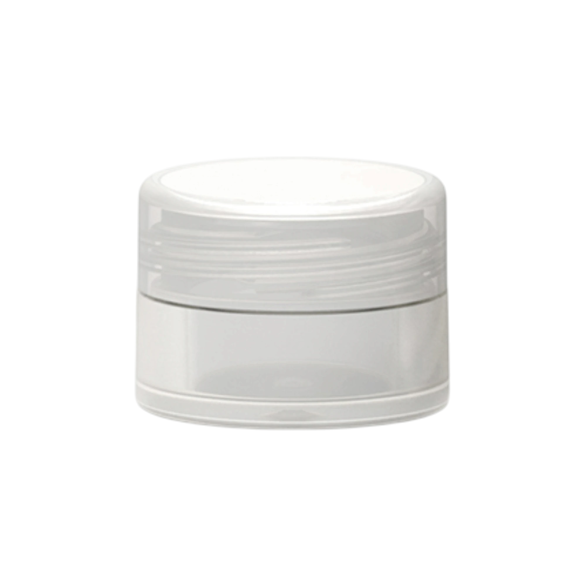 0.24oz / 7ml PP Double-Wall Straight Sided Mini Jar with Slanted Flush Screw Cap