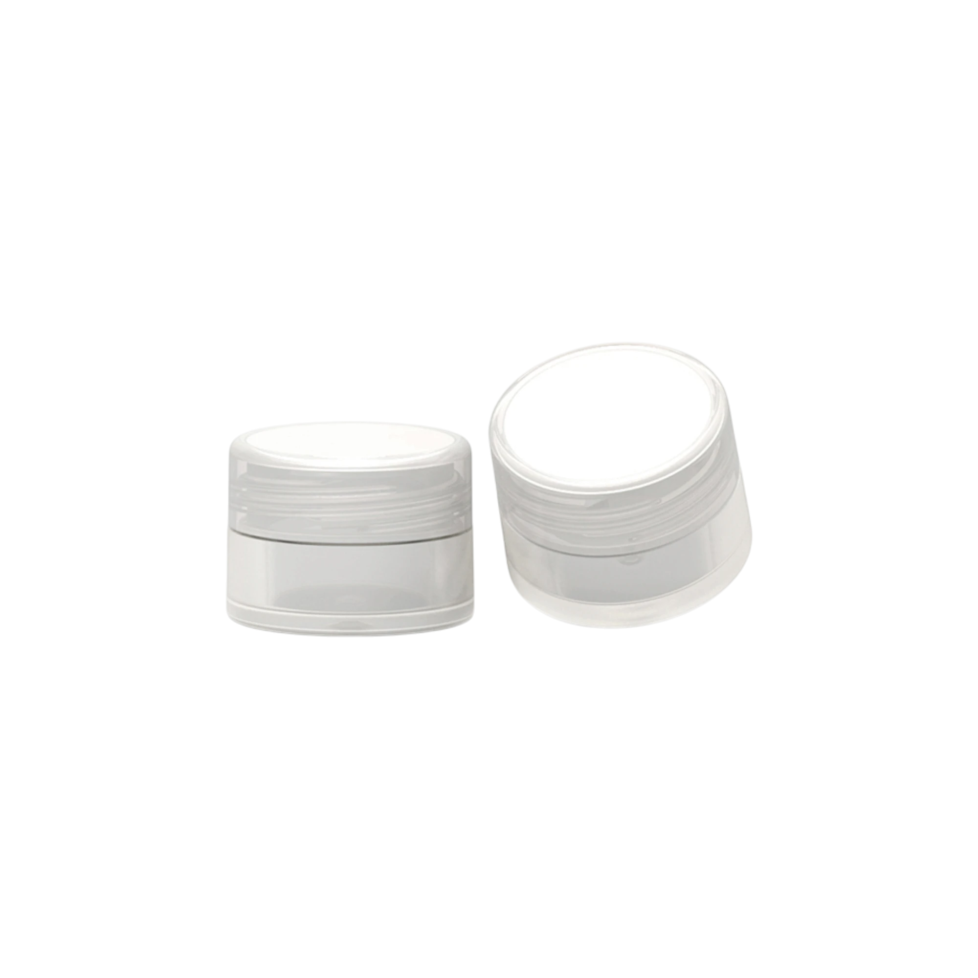 0.24oz / 7ml PP Double-Wall Straight Sided Mini Jar with Slanted Flush Screw Cap