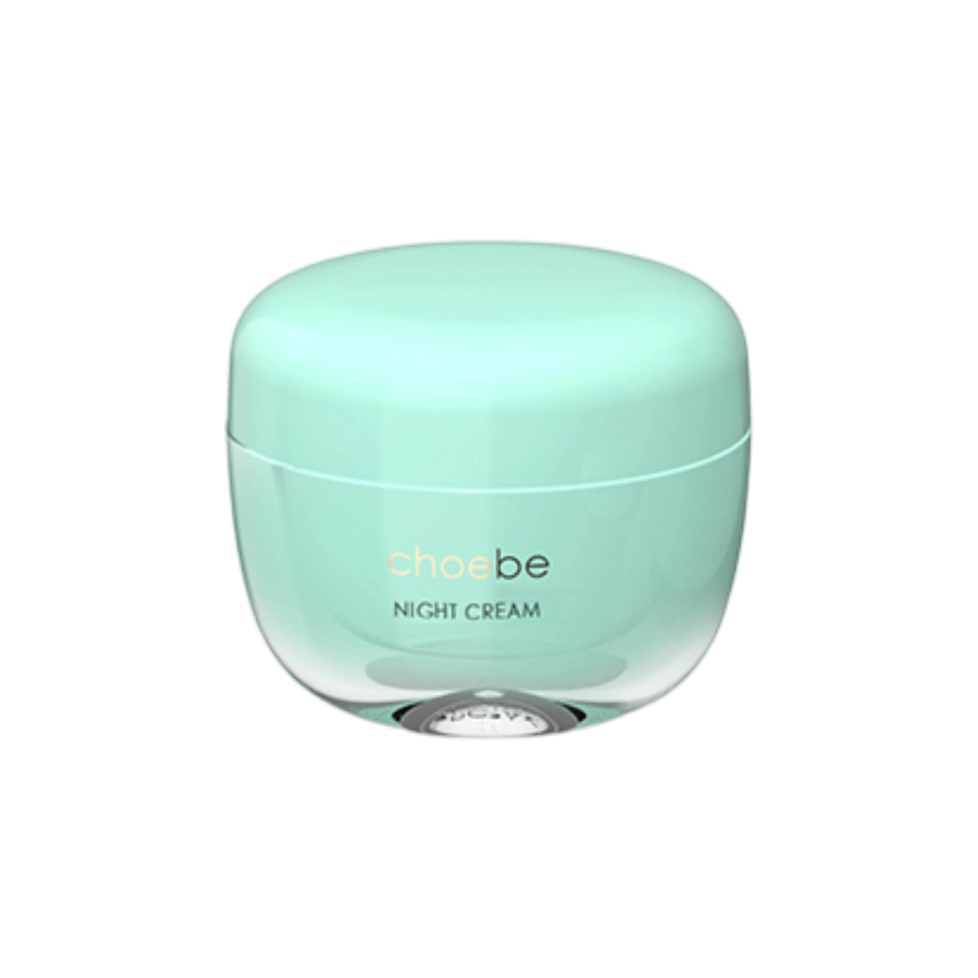 1.7oz / 50ml PCTA Round Night Cream Jar with Flush Screw Cap and PP Sealing Disc and Premium Weighting