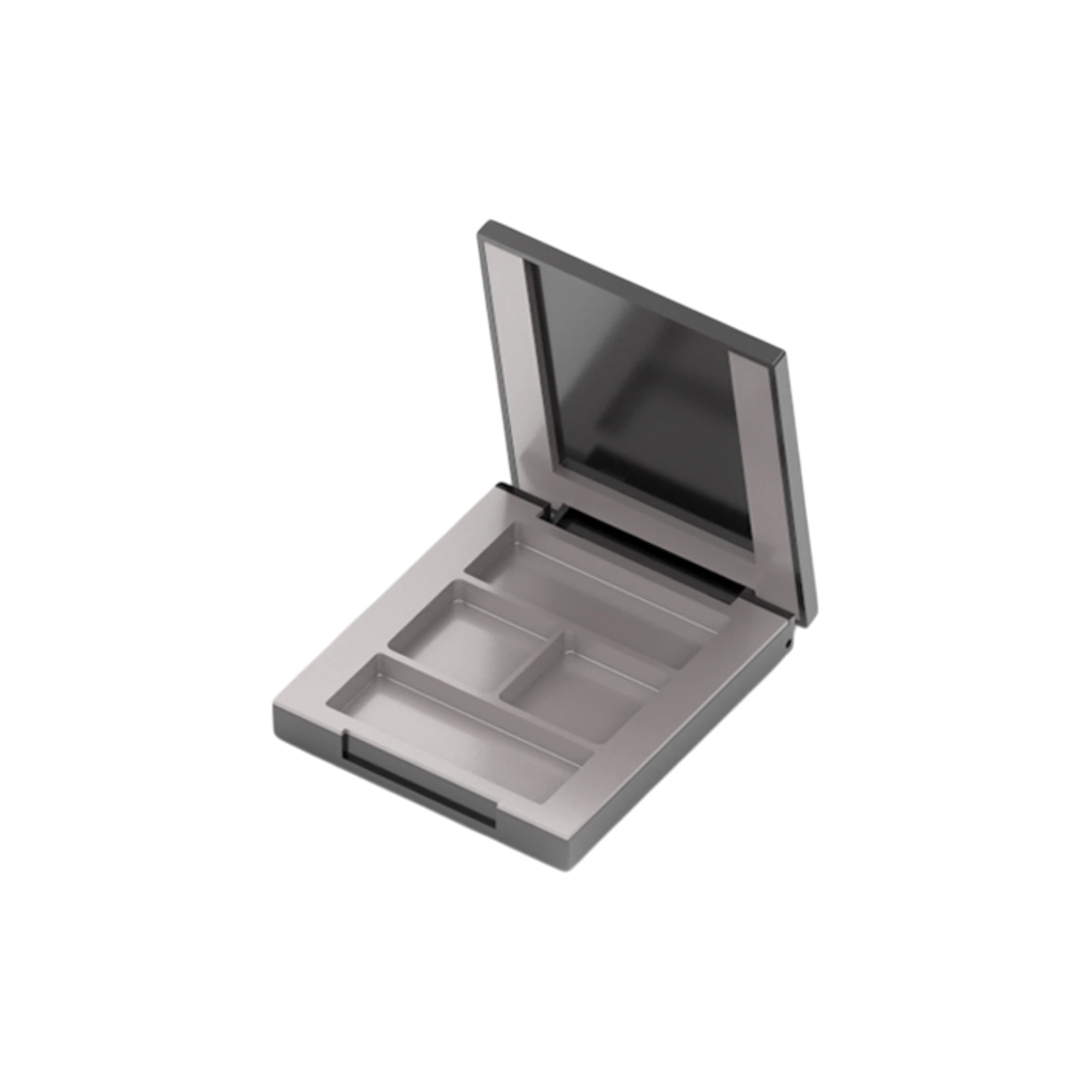6.6g 4-Pan Square SAN & ABS Eyeshadow Palette with Rectangular Wells & Magnetic Closure
