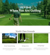 Golf course, golf club, web design