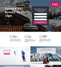 Ski resort - hotel web design template