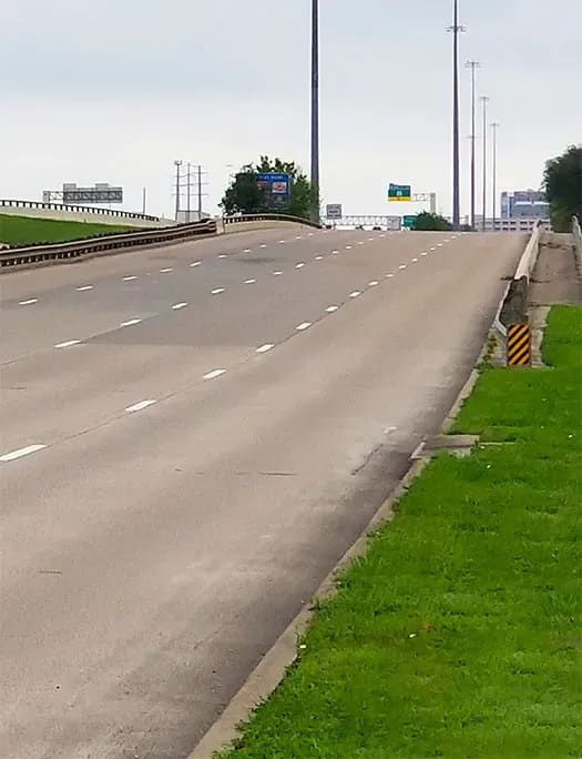 Open roadway