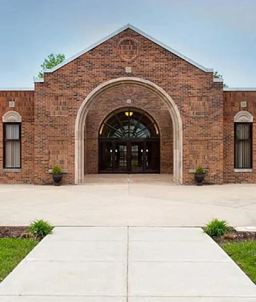 Brick exterior of residential home