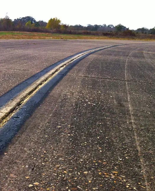Open asphalt