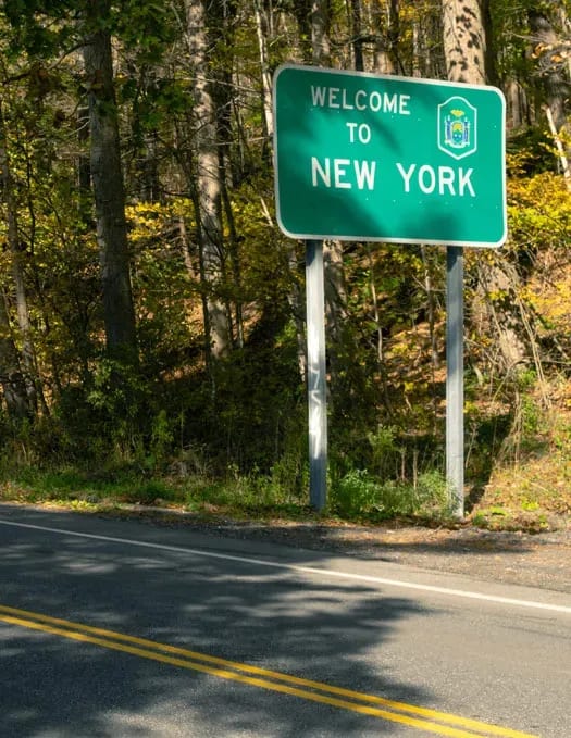 New York highway sign