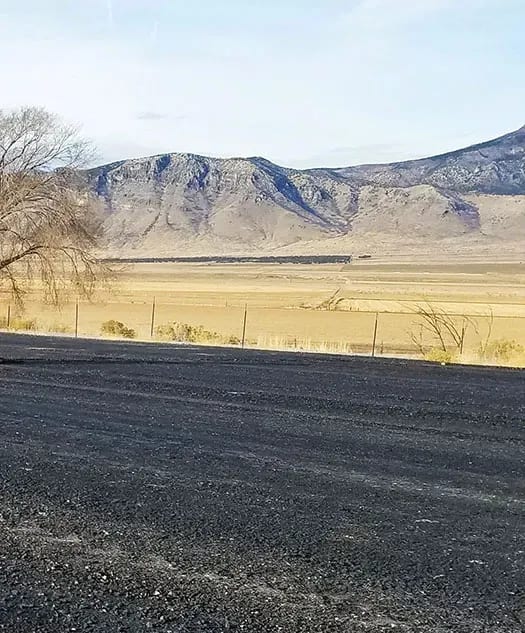 Roadway in landscape