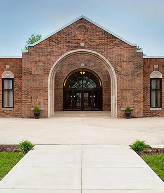 Brick exterior of residential home