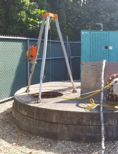 Concrete hole