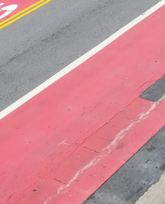 Painted road
