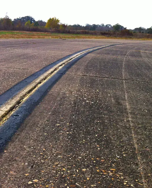 Open asphalt