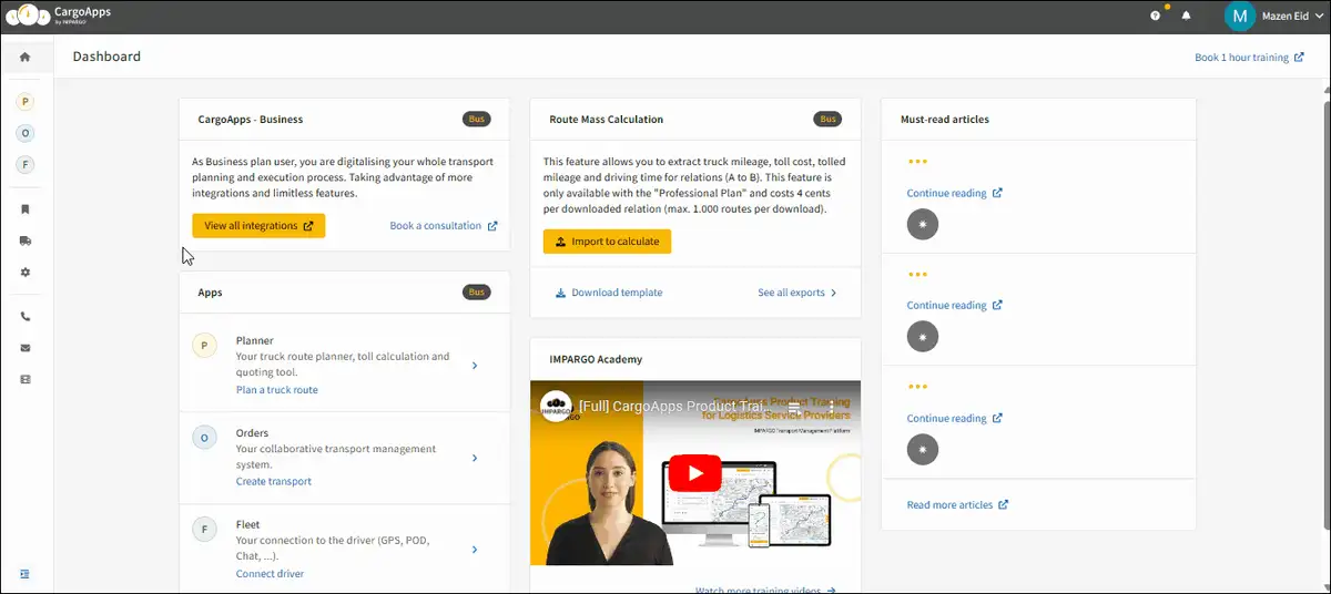 Fleet management system for dispatchers track truck drivers
