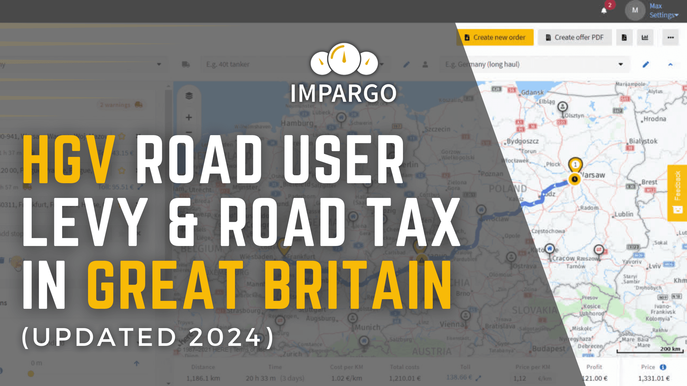 HGV Road User Levy & Road Tax in Great Britain for Road Freight Transportation