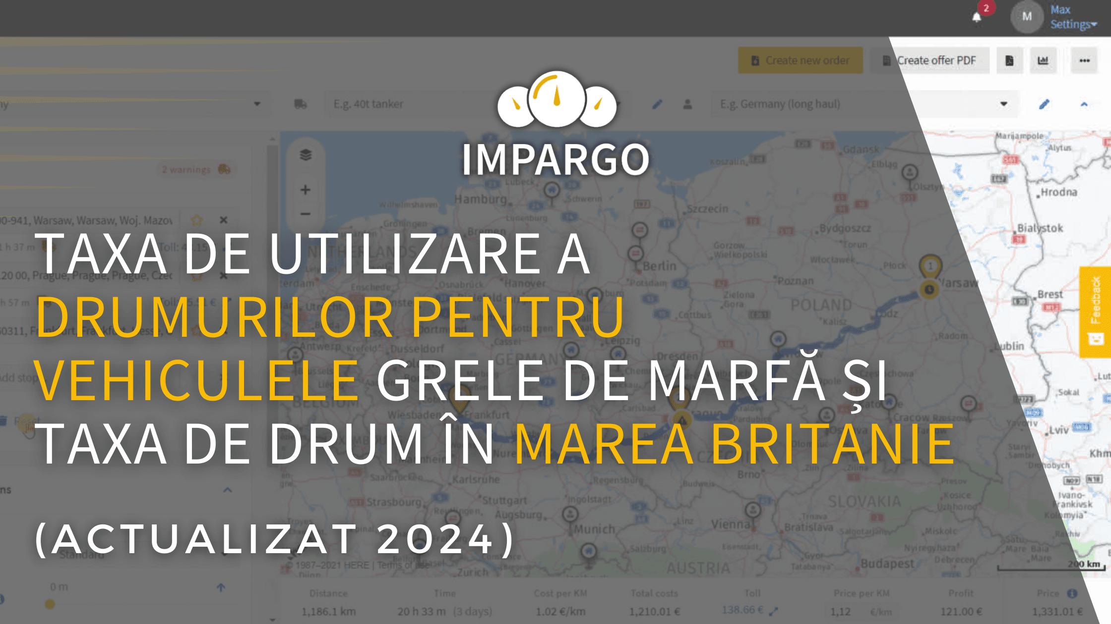 Taxa de utilizare a drumurilor pentru vehiculele grele de marfă și taxa de drum în Marea Britanie actualizat 2024 pentru transportul rutier de mărfuri