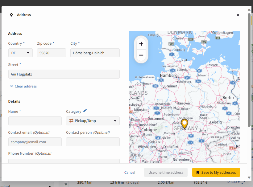 Truck Route Planner for all Europe