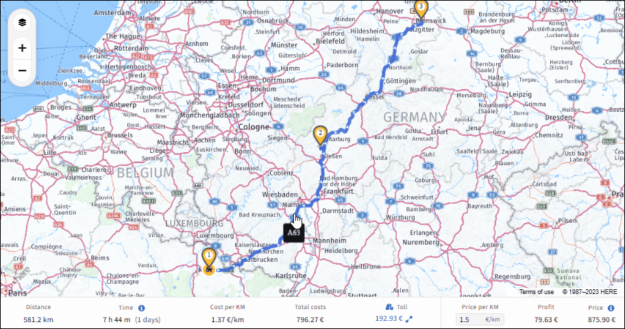 Truck Route Planner for all Europe