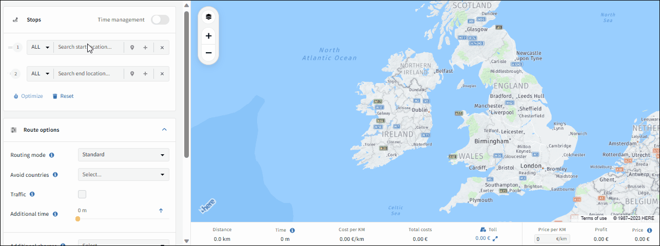 Truck Route Planner for all Europe