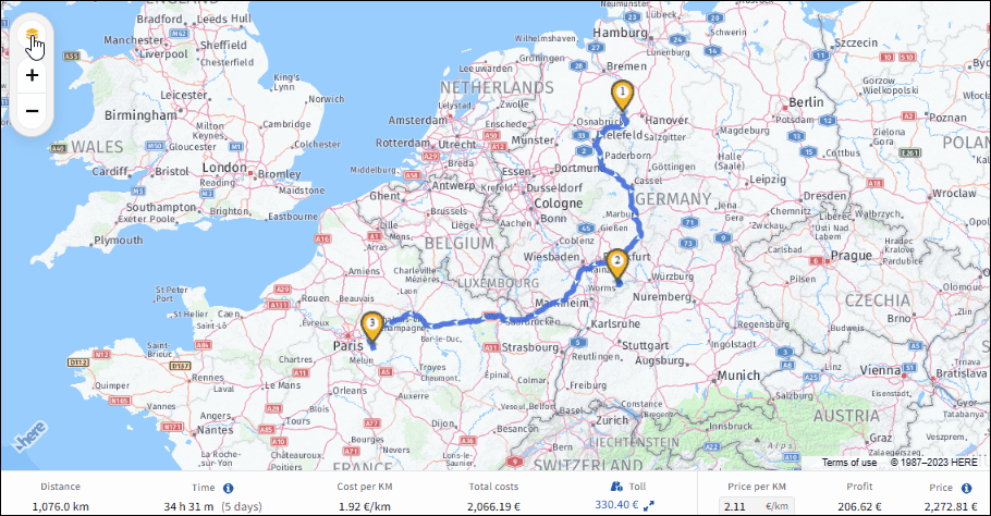 Truck Route Planner for all Europe