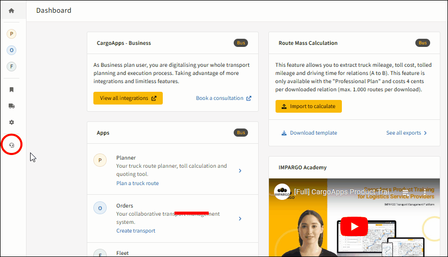 TMS LKW HGV Routenplaner Software