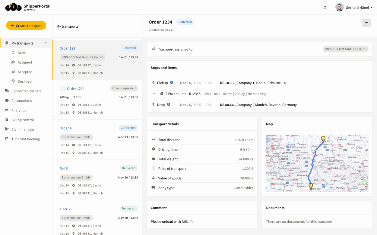 supply chain visibility for small carriers