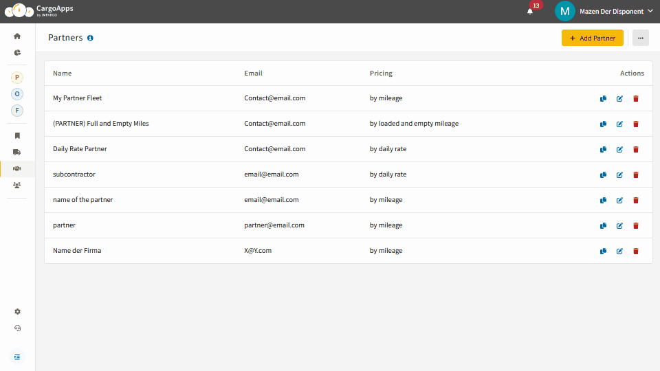 carrier management system