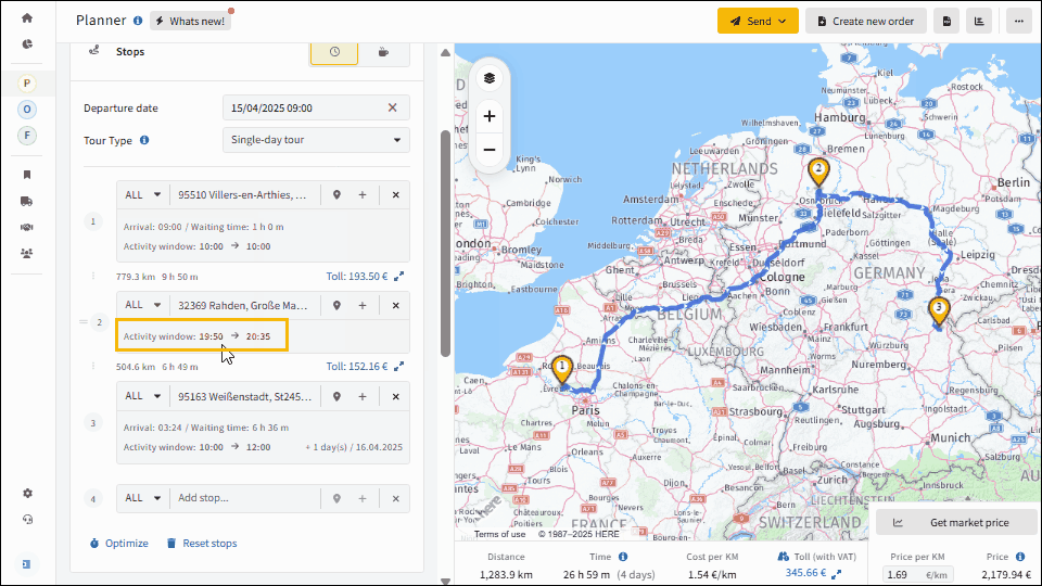 Manage time conflicts as a truck dispatcher