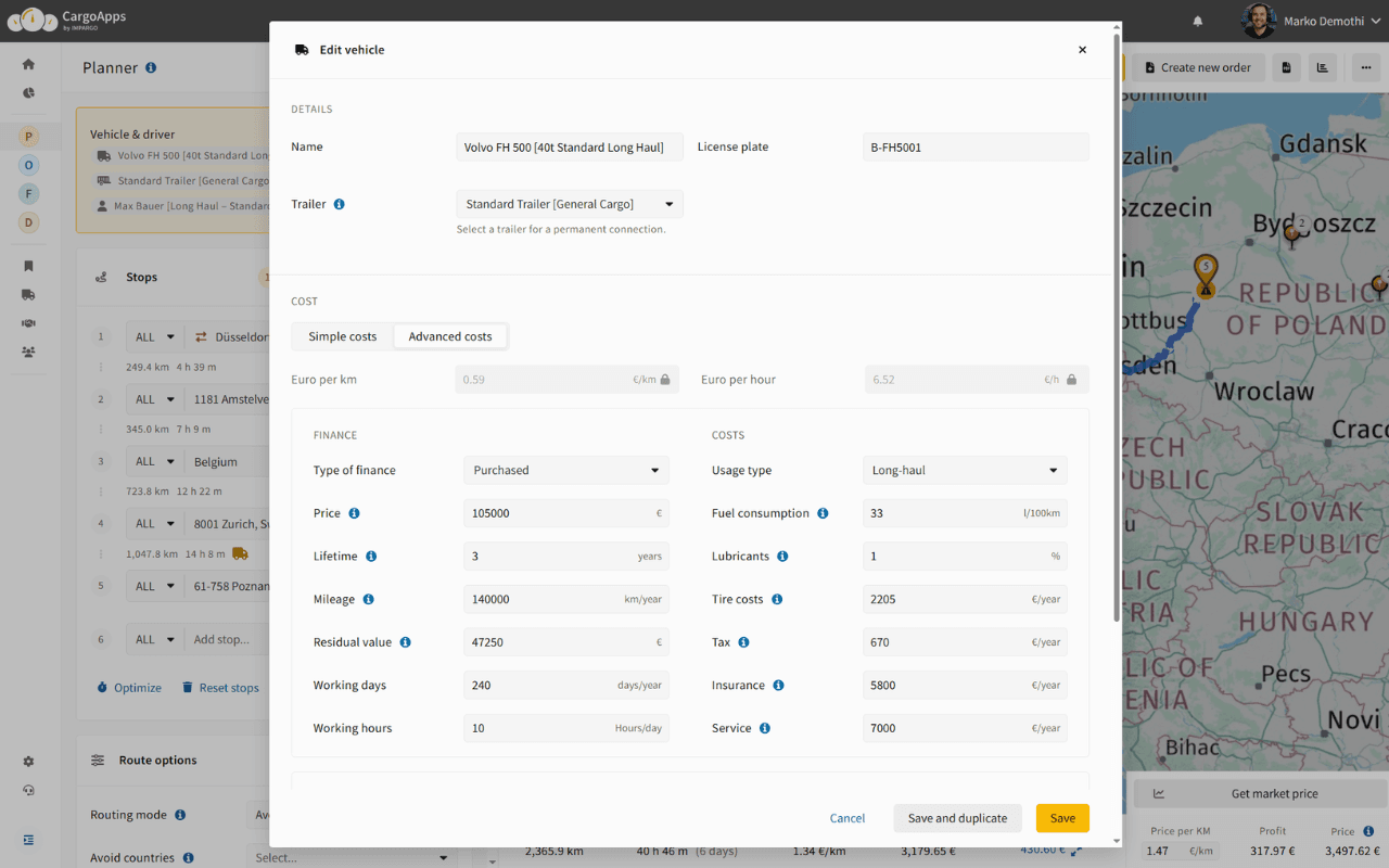 vehicle-cost-profile-impargo-tms