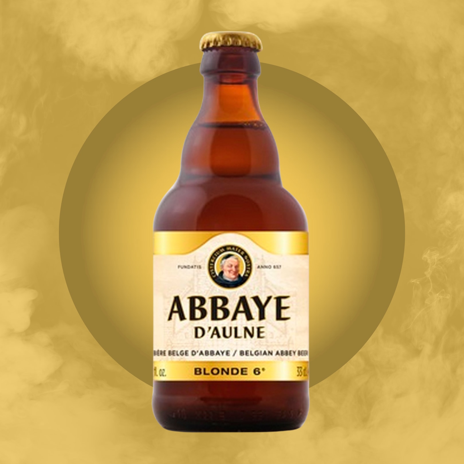 Cerveza Belga Abbaye D'Aulne Blonde 6° Botella 330ml