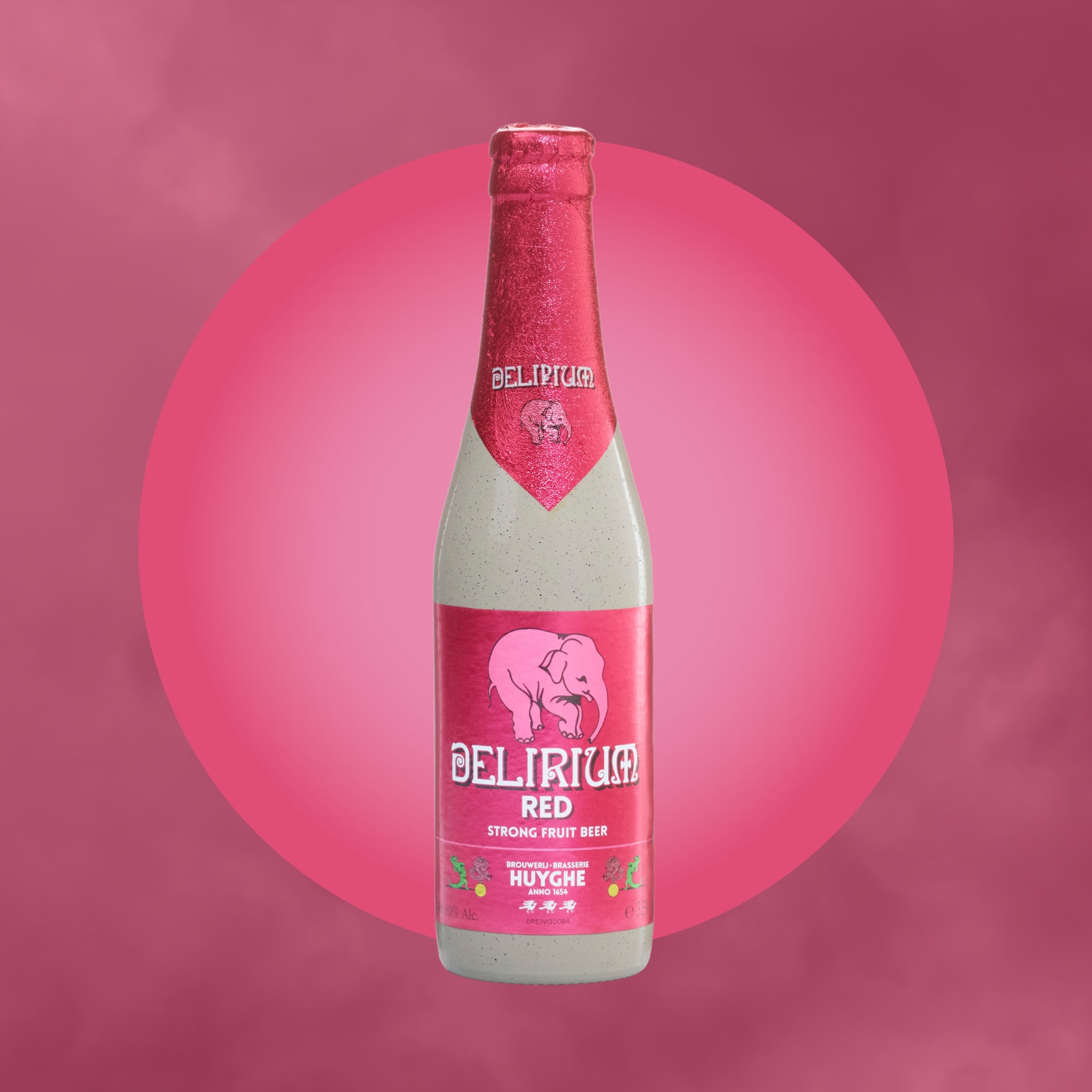 Cerveza Belga Delirium Red Botella 330 ml