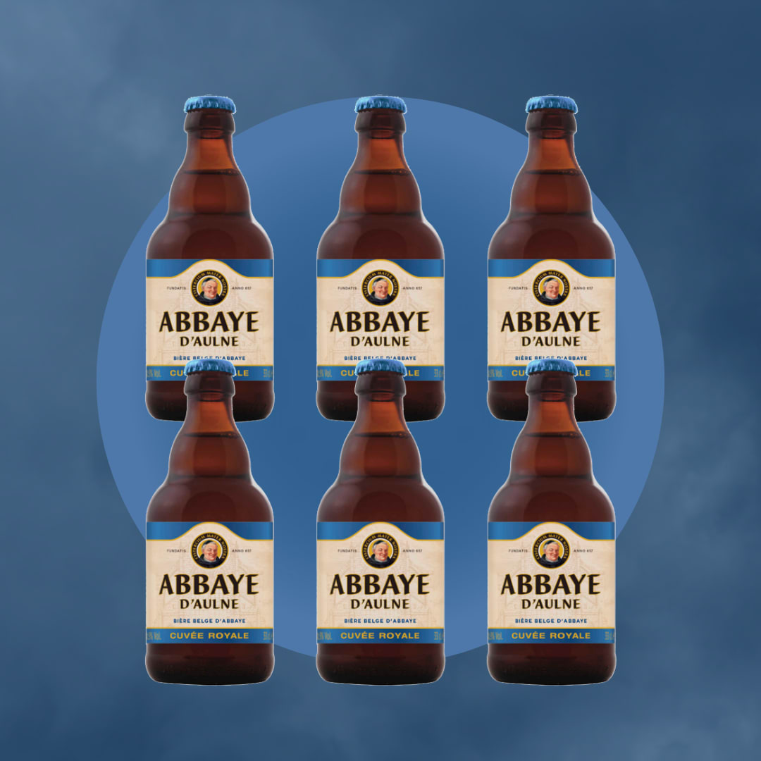 Cerveza Belga Abbaye D´ Aulne Cuvée Royale 9º Botella 330 - Imagen 2