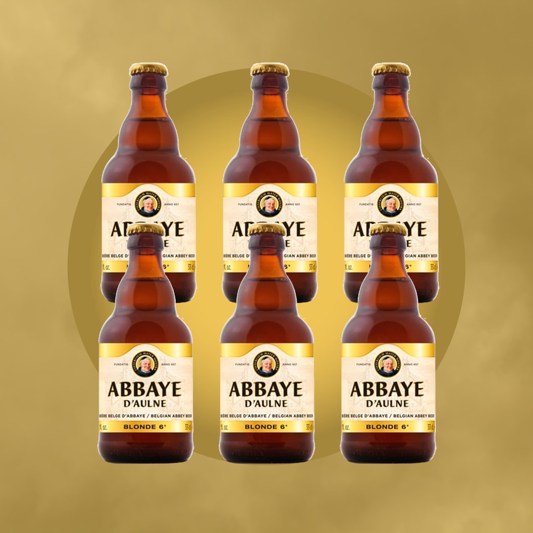 Cerveza Belga Abbaye D'Aulne Blonde 6° Botella 330ml - Imagen 2