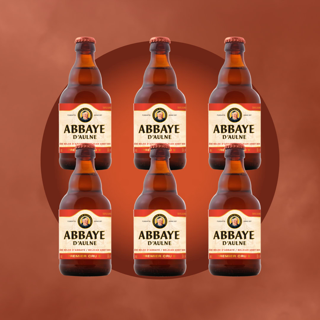 Cerveza Belga Abbaye D´ Aulne Premier Cru 9º Botella 330ml - Imagen 2