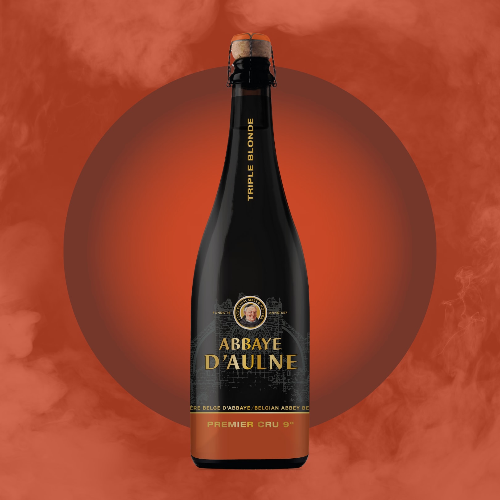 Cerveza Belga Abbaye D´ Aulne Premier Cru 9º Botella 750ml