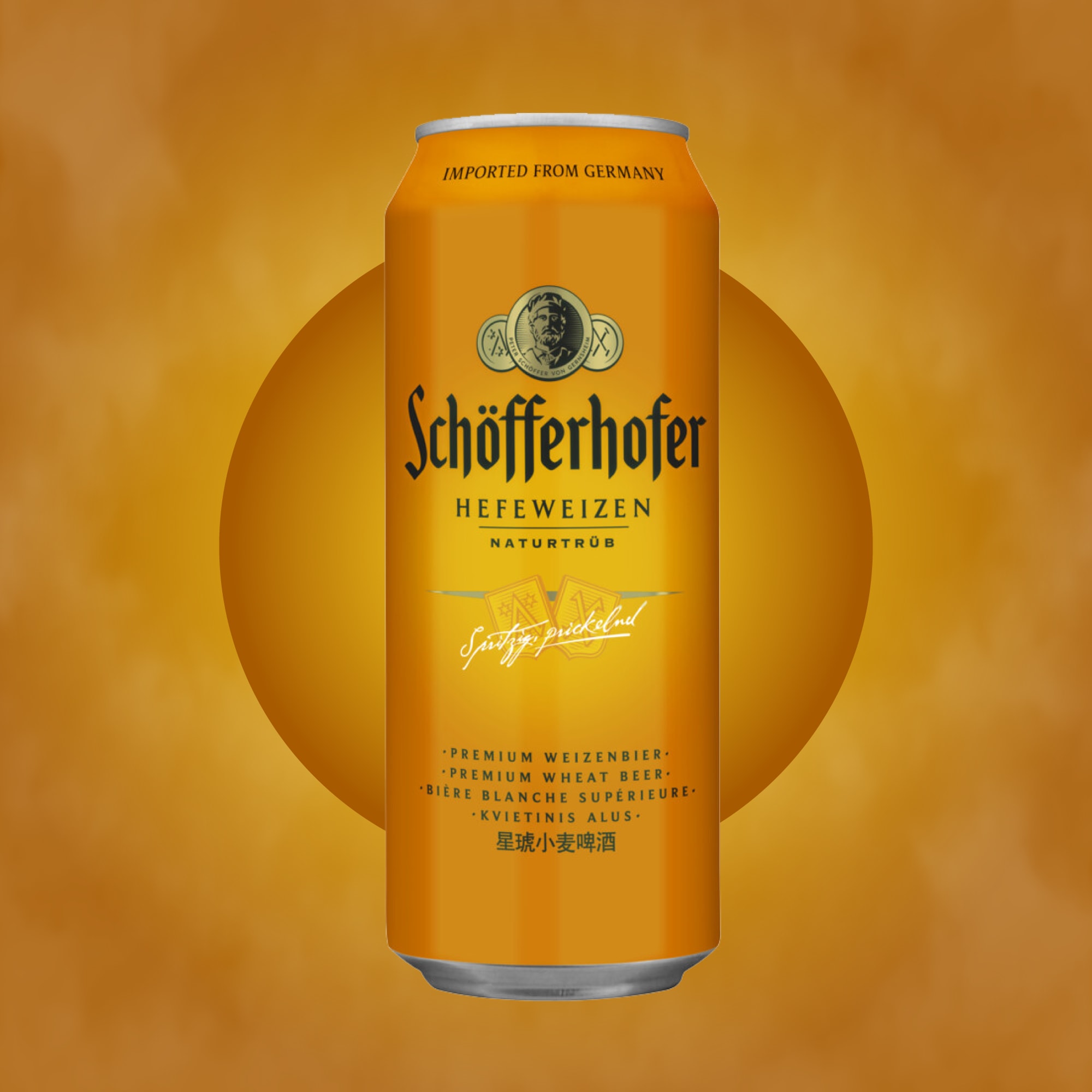 Cerveza Schöfferhofer Hefe Weizen Lata 500ml