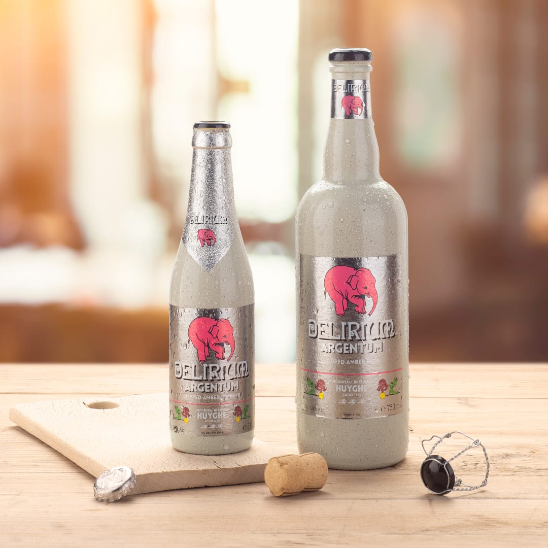 Cerveza Belga Delirium Argentum Botella 750 ml - Imagen 2