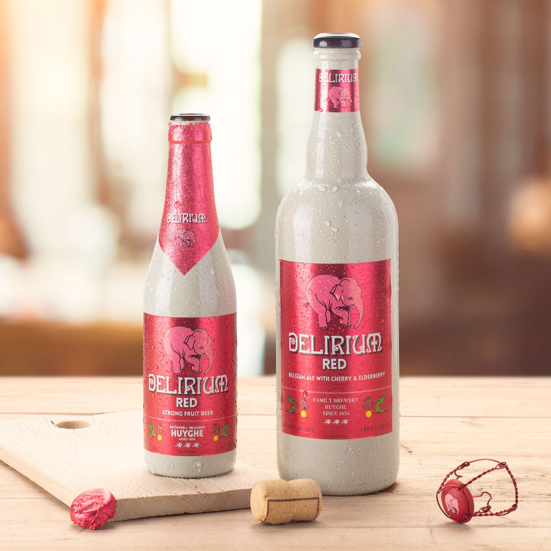 Cerveza Belga Delirium Red Botella 330 ml - Imagen 3