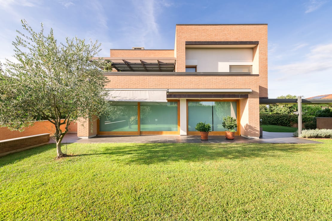Un dettaglio costruttivo di una casa sostenibile