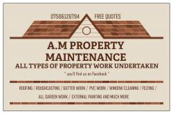A.m property maintenance logo