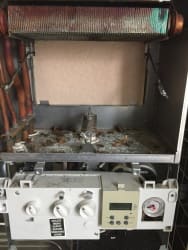 Poorly maintained boiler under contract with a big energy company