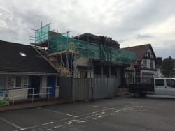 CTS Scaffold the Ritz as Clipstone Village say's farewell to this iconic building.