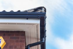 White PVC-u Facias and ventilated soffits in Glasgow