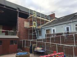 CTS Scaffold the Ritz as Clipstone Village say's farewell to this iconic building.