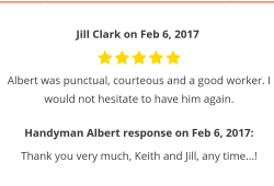 Reviews of Handyman Albert